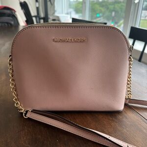 Michael Kors pink crossbody bag